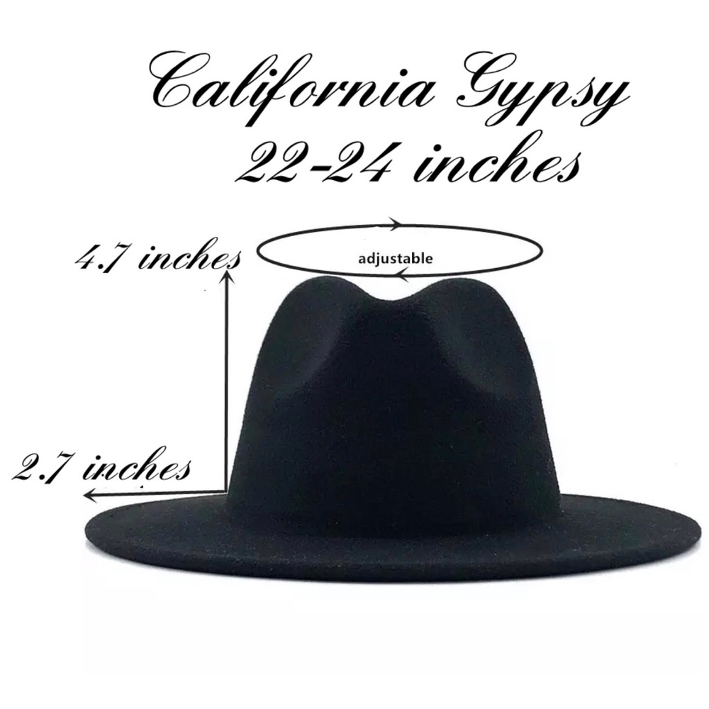 Wool Boho Western Brocade Coin Hat - Picture 2 of 3